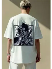 Футболка оверсайз с принтом Черный клевер Ями Сукэхиро