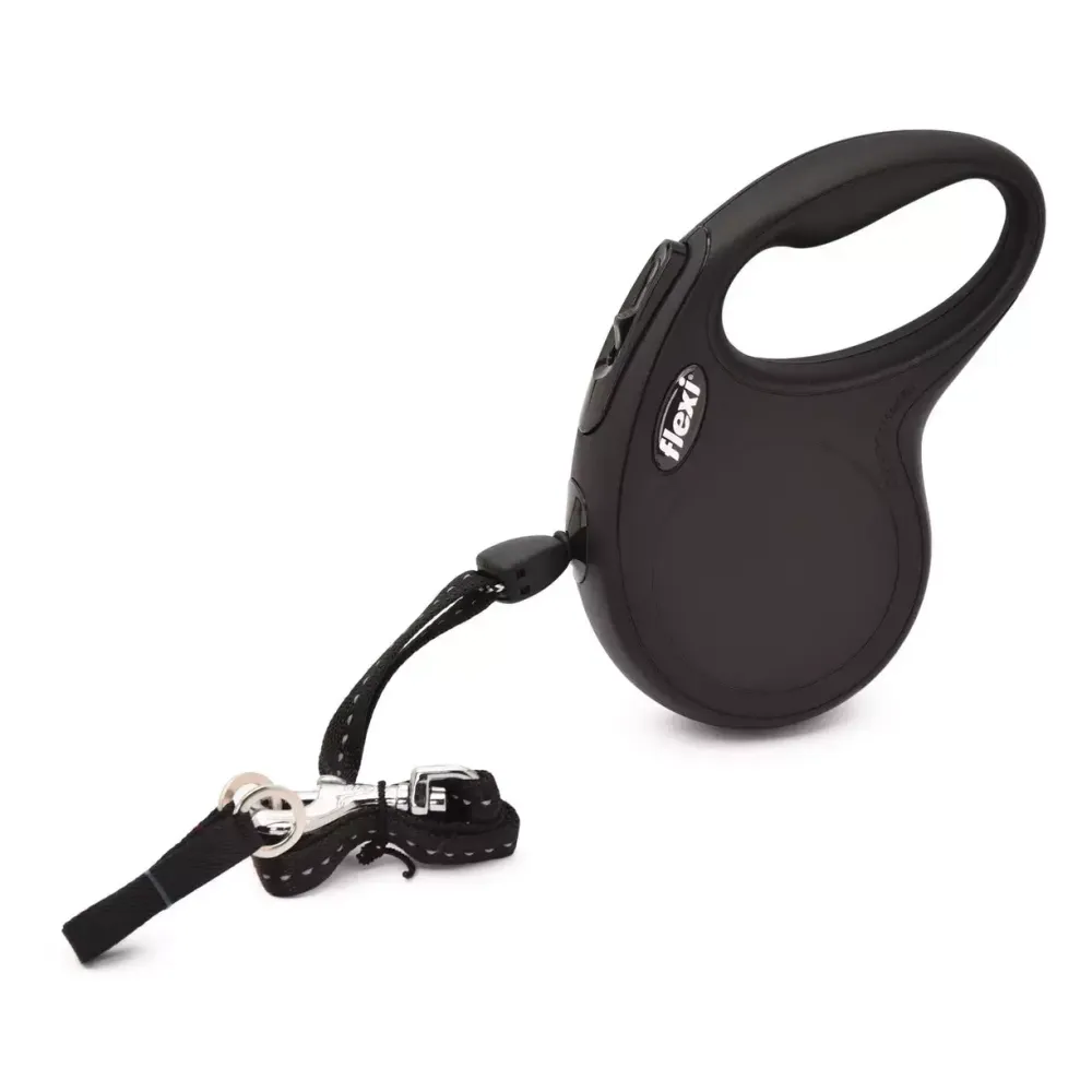 Поводок-рулетка Flexi New Classic S (до 12 кг) 8 м трос черная