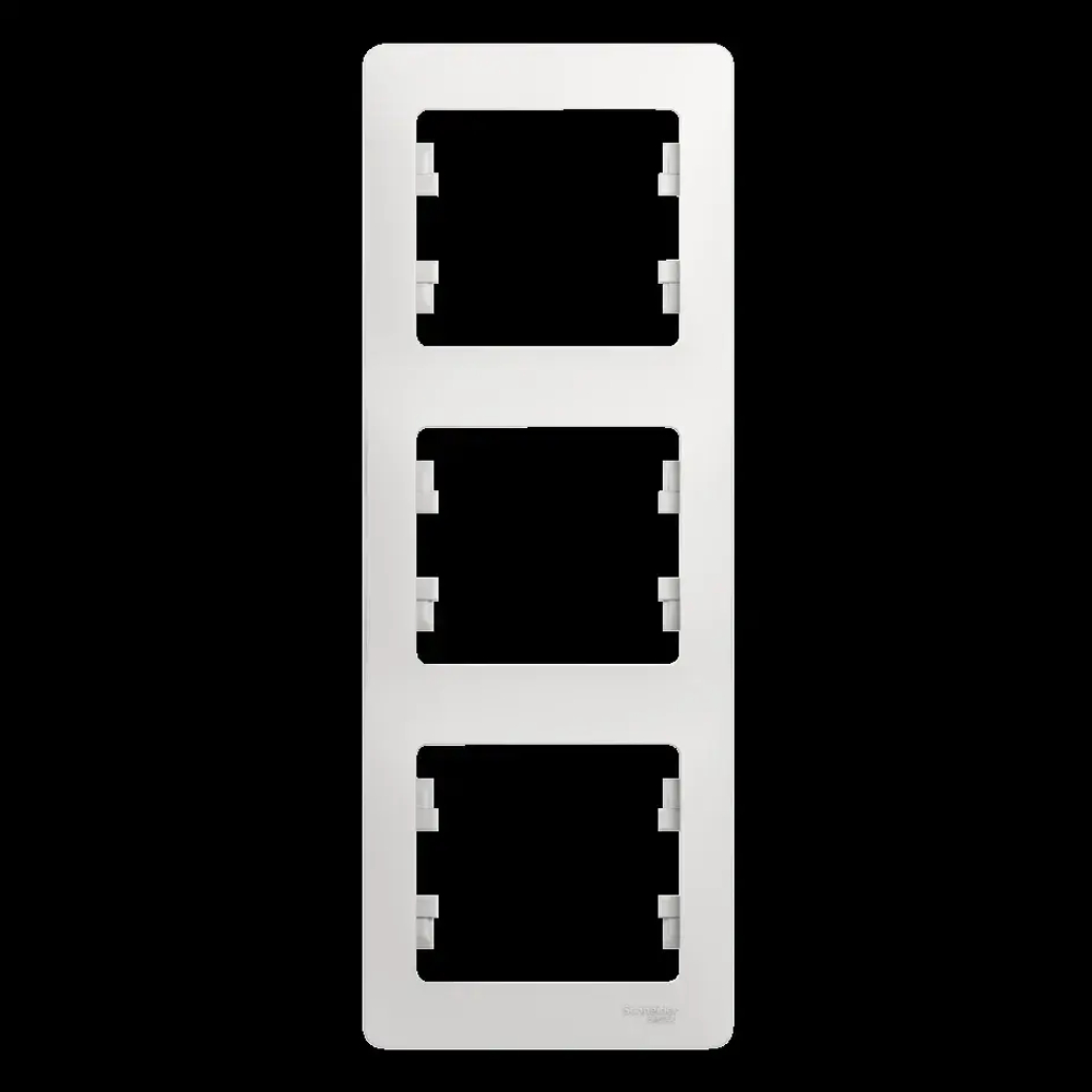 GLOSSA 3-постовая РАМКА, вертикальная, БЕЛЫЙ