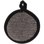 Мочалка для лица и тела «Ultramarine - Каскада», массажная, цвет черный, d-10см