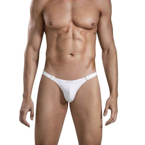 Мужские трусы слипы белые Clever Moda LUXURY BRIEF SLIP 167801