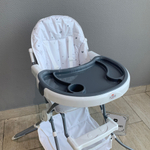 Стульчик для кормления 252 белый-серый