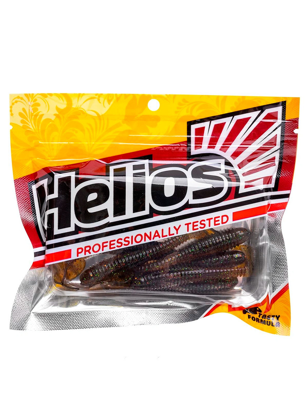 Виброхвост Helios Catcher 3,55"/9 см Black & Pearl 5шт. (HS-2-028)