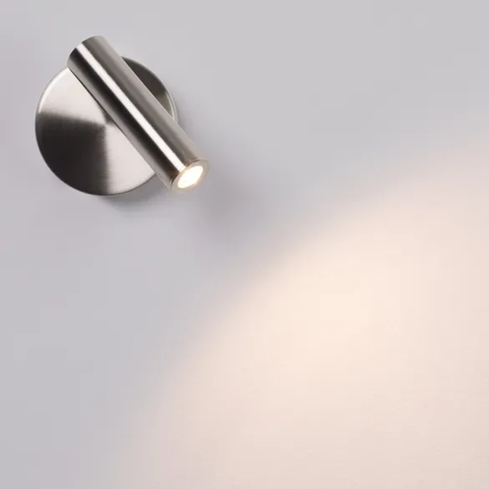 Светильник SP-BED-NB-R90-3W Warm3000 (NI, 20 deg, 230V) (Arlight, IP20 Металл, 3 года) 034074