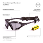 Спортивные очки OCEAN Australia Matt Black / Grey Polarized lenses