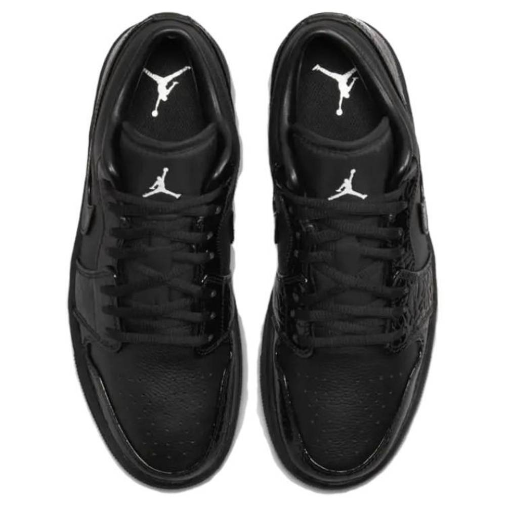Кроссовки Jordan Air Jordan 1 Low Black Croc (Женская размерная сетка)