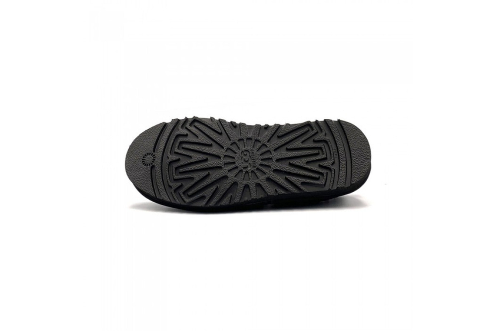 UGG Stitch Slip Leather Black