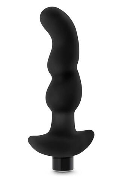 Черный вибромассажер простаты Prostate Massager 03 - 15,2 см. (Цвет: черный)
