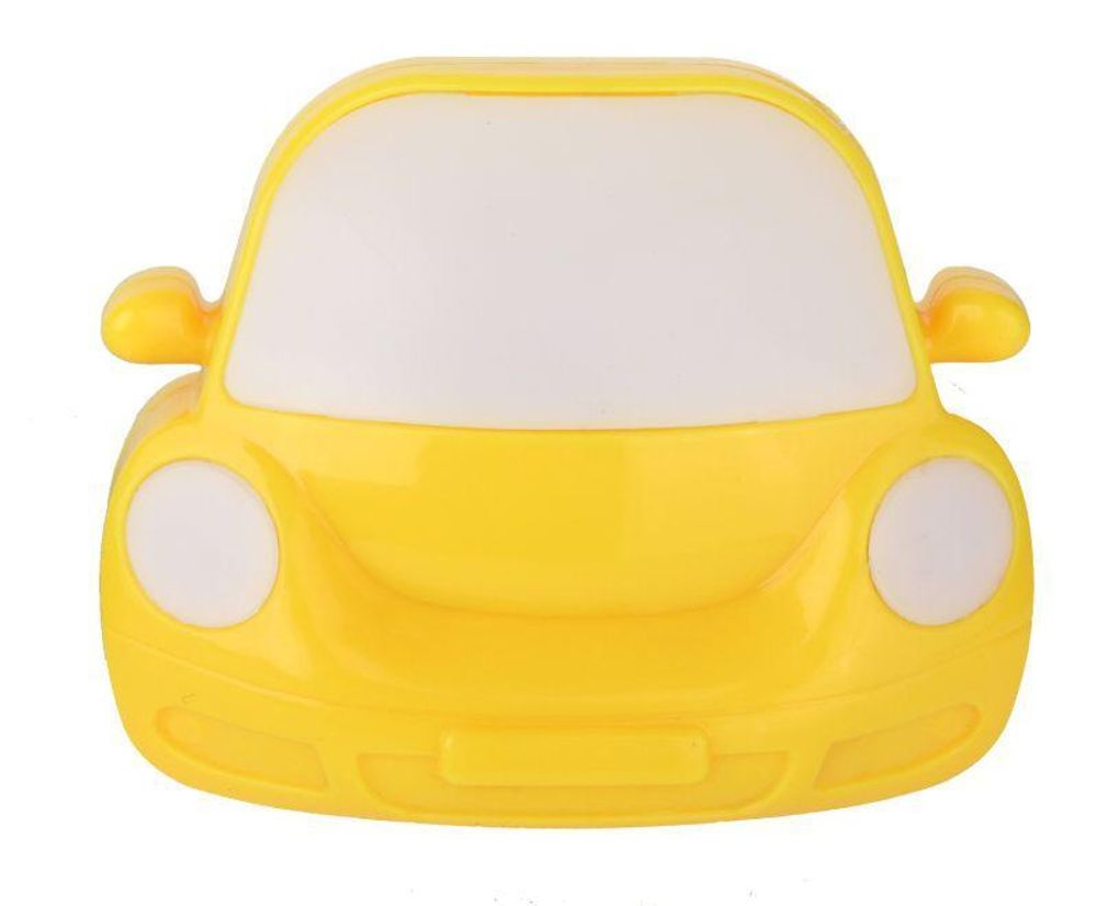 Светильник светодиодный NL-196 "Машинка" 220В ночник с выкл. желт. Camelion 13143