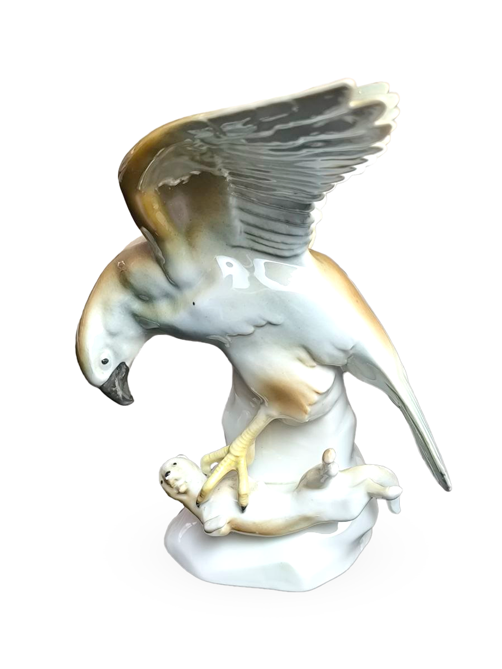 Фарфоровая статуэтка "Орел с добычей" Wagner & Apel, Германия
