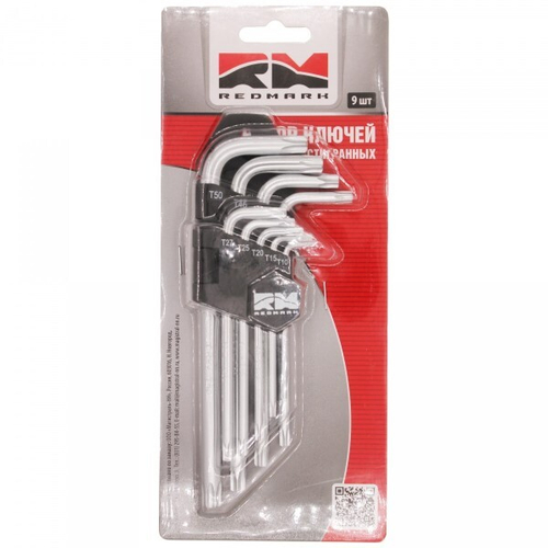 Набор шестигранников (9 предм.) TORX (RedMark)