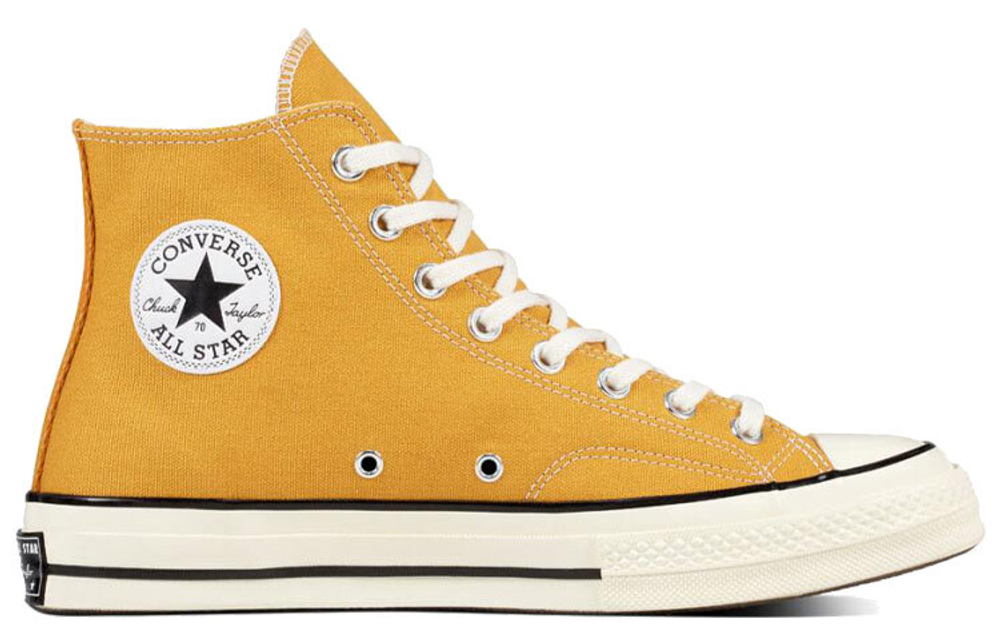 Converse 1770s chuck taylor Classic Anti-Skid Wear High Canvas Men's and Women's Deciduous Yellow