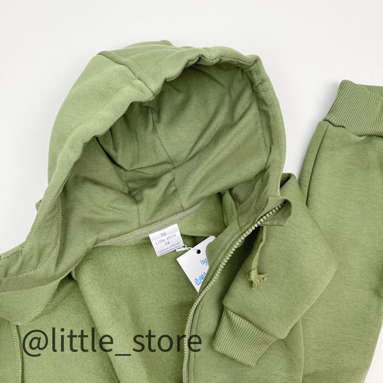 Комплект из футера с начесом "New one" Хаки