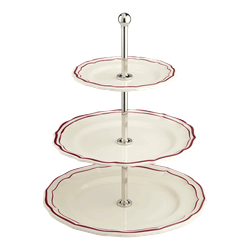 Этажерка трехъуровневая Filet Bordeaux (30 см)