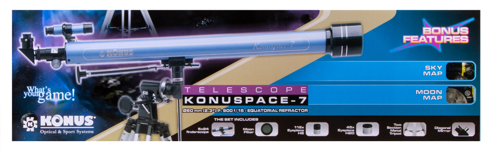 Телескоп Konus Konuspace-7 60/900 EQ