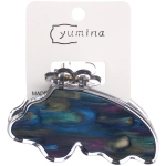 Заколка - краб для волос «AKS-EMPIRE», бабочка, микс 6 цветов, 8*5см