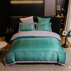 Комплект постельного белья Сатин MS «Геометрия моря»