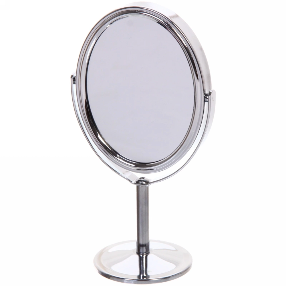 Зеркало настольное на ножке «Beauty», двухстороннее с увелич., овал, 16см, 8*10см