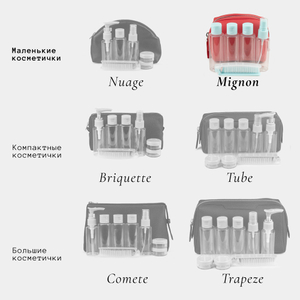 Несессер Mignon из кожи теленка, красного цвета