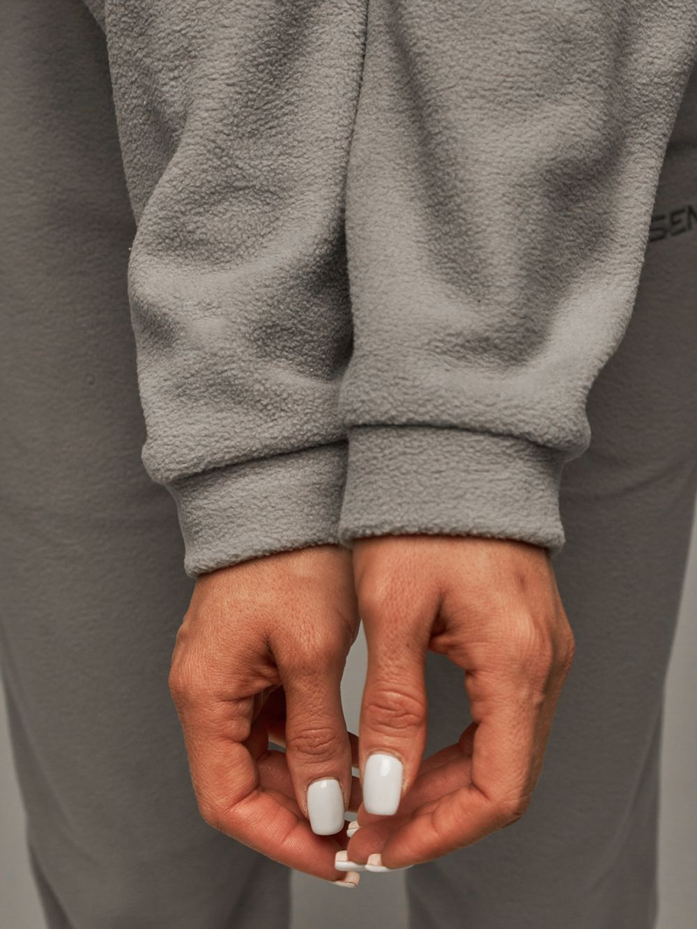 Кофта из флиса Plush Grey на молнии