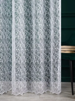 Тюль в спальню гостиную белый 300х260