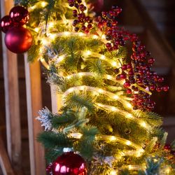 ULD-D50 15M-С08 IP44 YELLOW Гирлянда светодиодная Дюралайт. 15м. Коннектор в-к. Желтый свет. Провод черный. ТМ Uniel