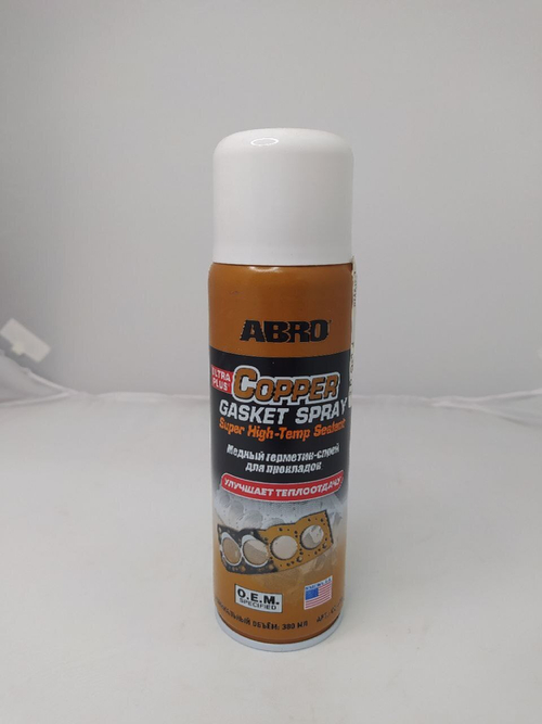 Герметик-аэрозоль медный для прокладок 255 гр ABRO Gasket Spray арт. CG418R