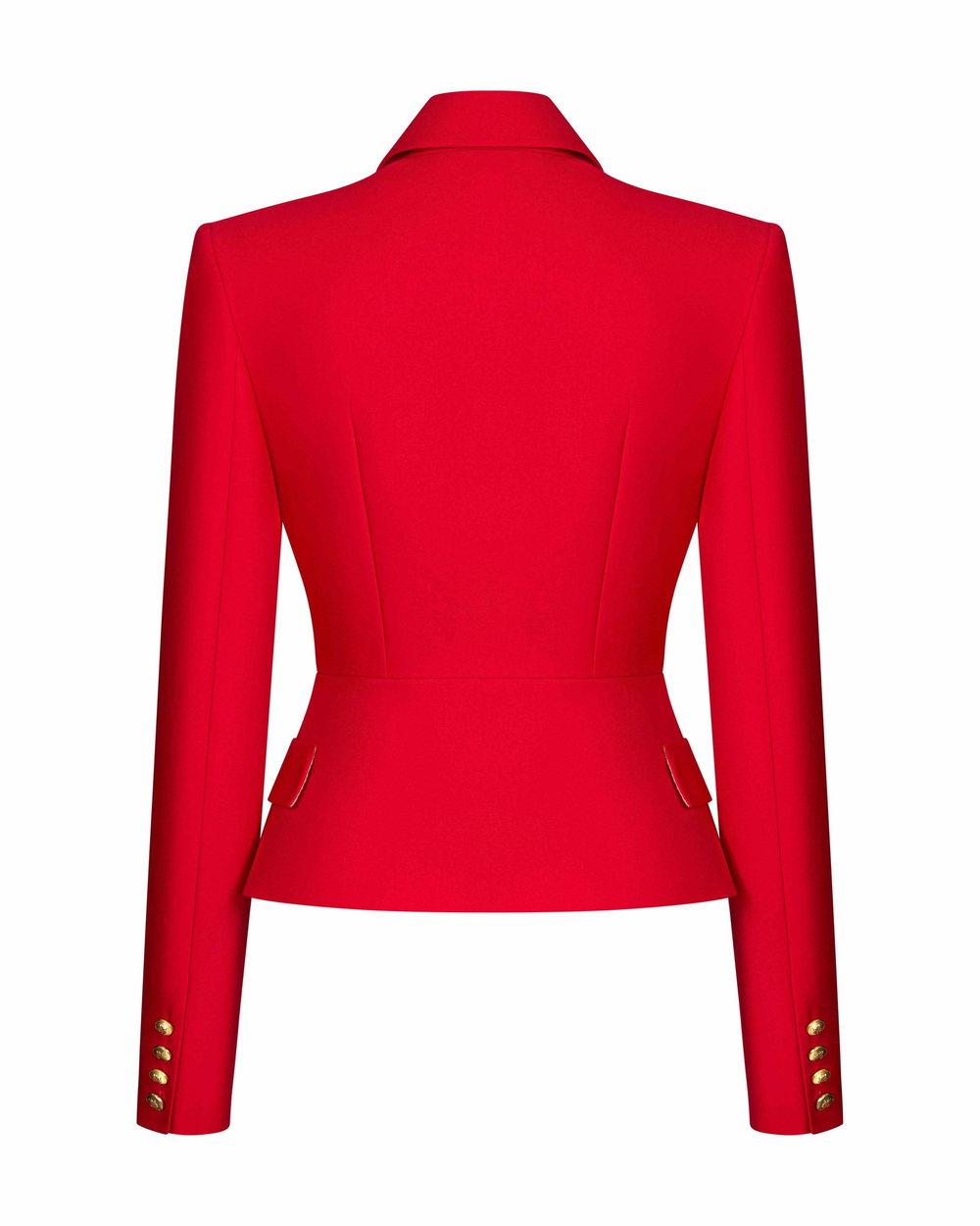 Жакет отрезной по талии из крепа