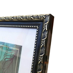 Фоторамка пластик 21х30 см Камышок черный золото