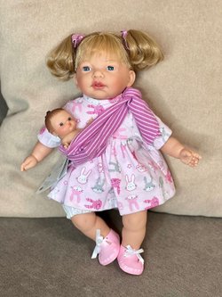 Кукла Nines 40см мягконабивная в пакете (N1620K)