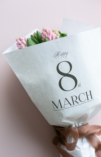 Бум-34 бумага (45х64 см) Happy 8th MARCH (цена за упаковку 20 листов)