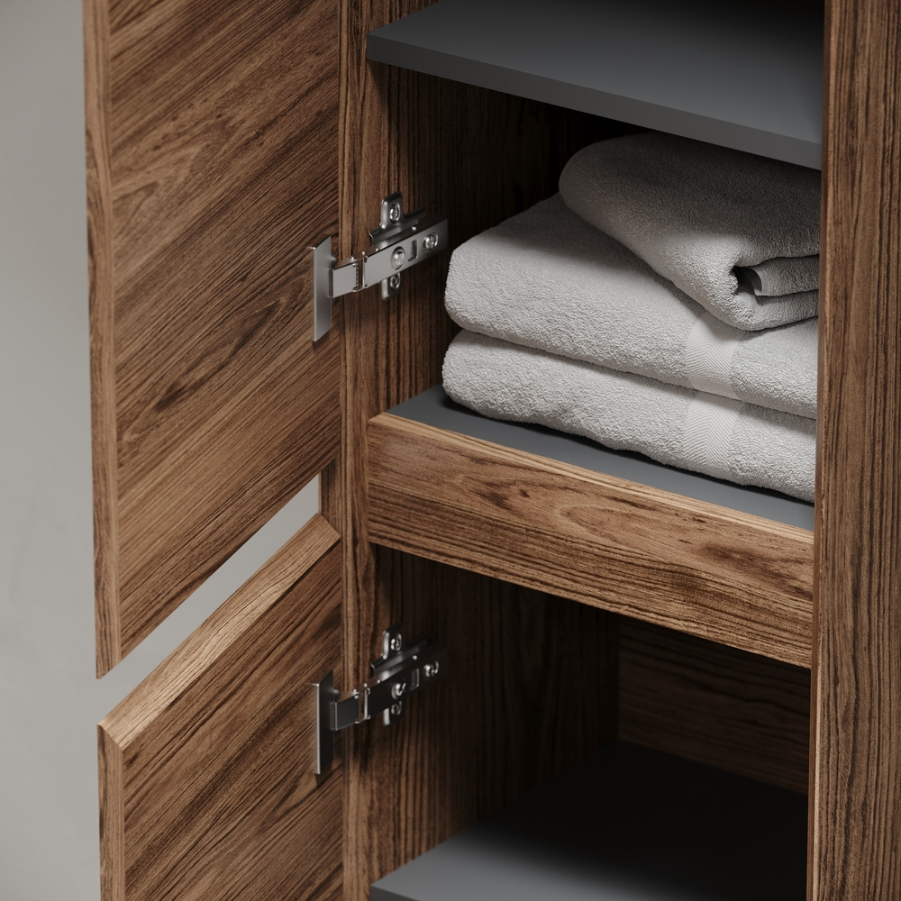 Шкаф-пенал Marmi 1.0, Marmi 2.0 подвесной, дуб чарльстон 350х300х1600