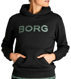 Женская Кофта теннисная Björn Borg Hood W BB Logo - black beauty