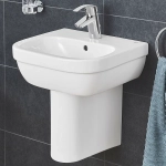 Раковина на полупьедестале Grohe Euro Ceramic 45 белая