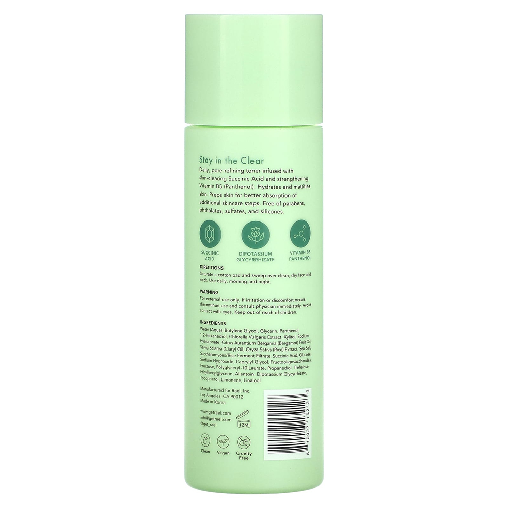 Rael, Beauty, Miracle Clear, очищающий тоник, 150 мл (5,1 жидк. унц.)