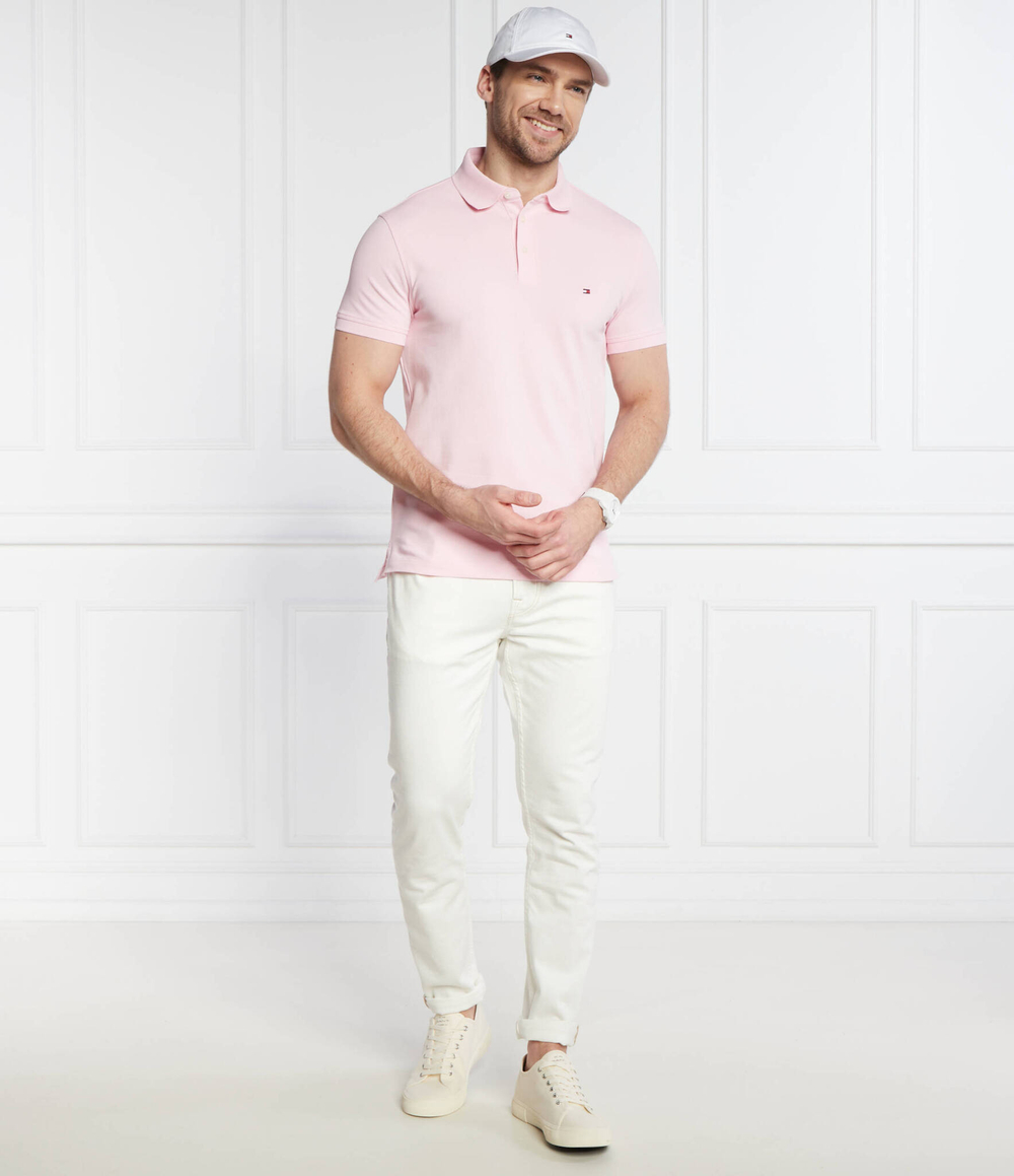 Поло 1985 Tommy Hilfiger - розовый(MW0MW17771)