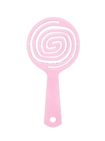 [Solomeya] Мини-расческа для распутывания волос в ФОРМЕ ЛЕДЕНЦА РОЗОВАЯ Lollipop Shaped Mini Detangling Hair Brush Pink, 1шт