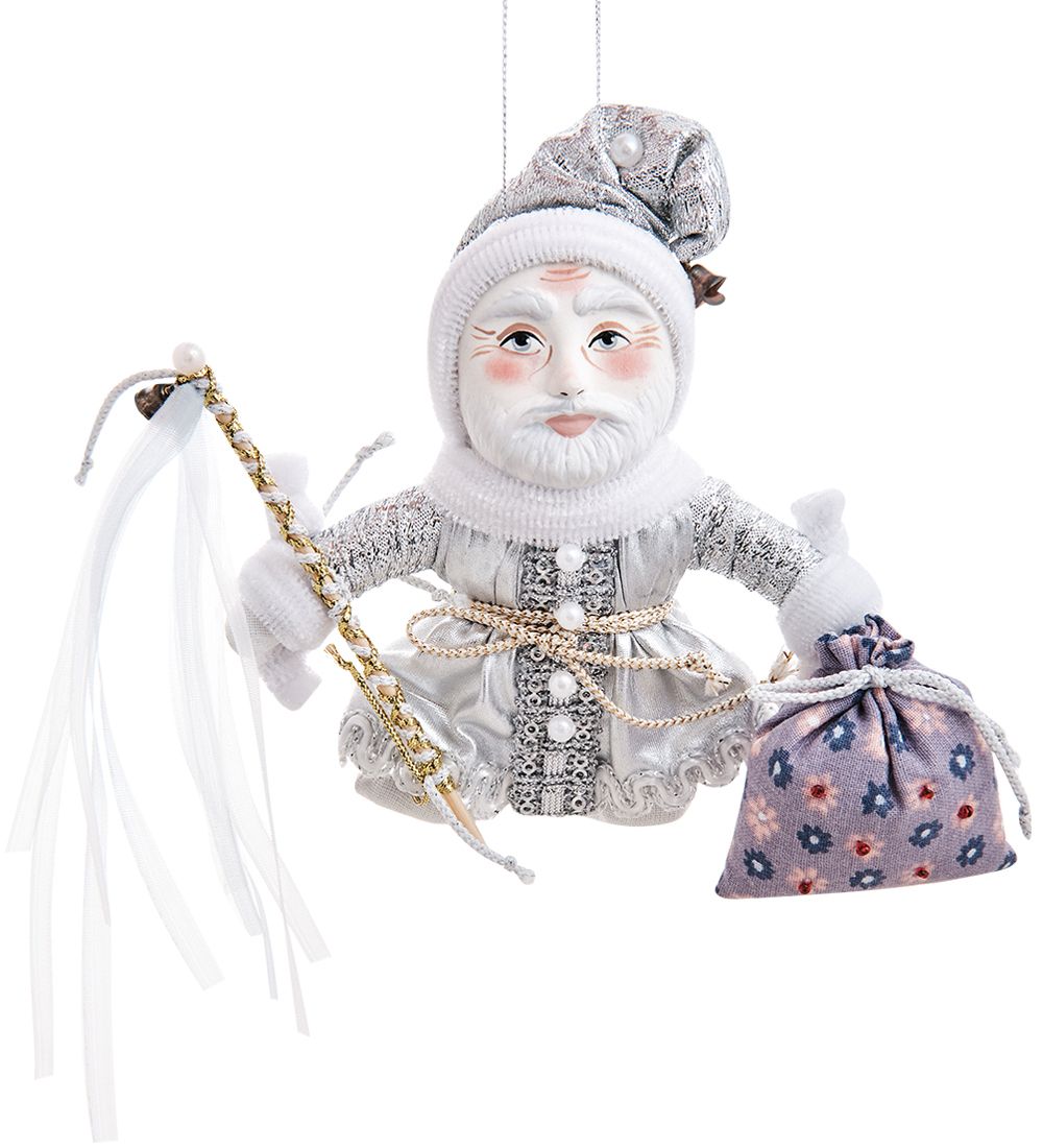 РусКукла RK-956 Кукла малая «Дед Мороз с посохом и мешком»