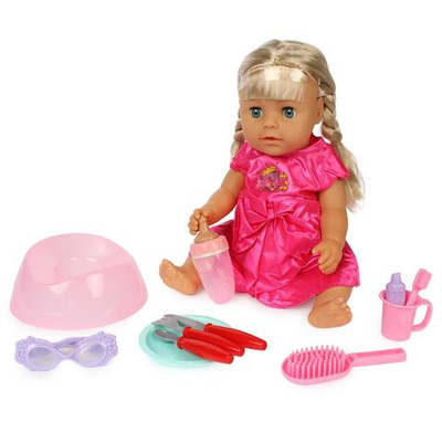 Пупс функциональный с аксесс., короб. R322001-4