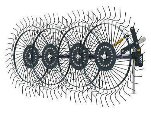 Грабли ворошилки СКАУТ PL-4600 для трактора, четыре колеса сгребания