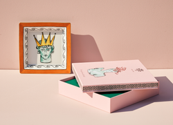 Мелочница квадратная RG IL Viaggio Di Nettuno Rock Orange (24.5 см)