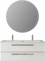 Тумба с раковиной Cezares ECO-CER-N 120 ECO-CER-N-1200-2C-SO-BO белая матовая