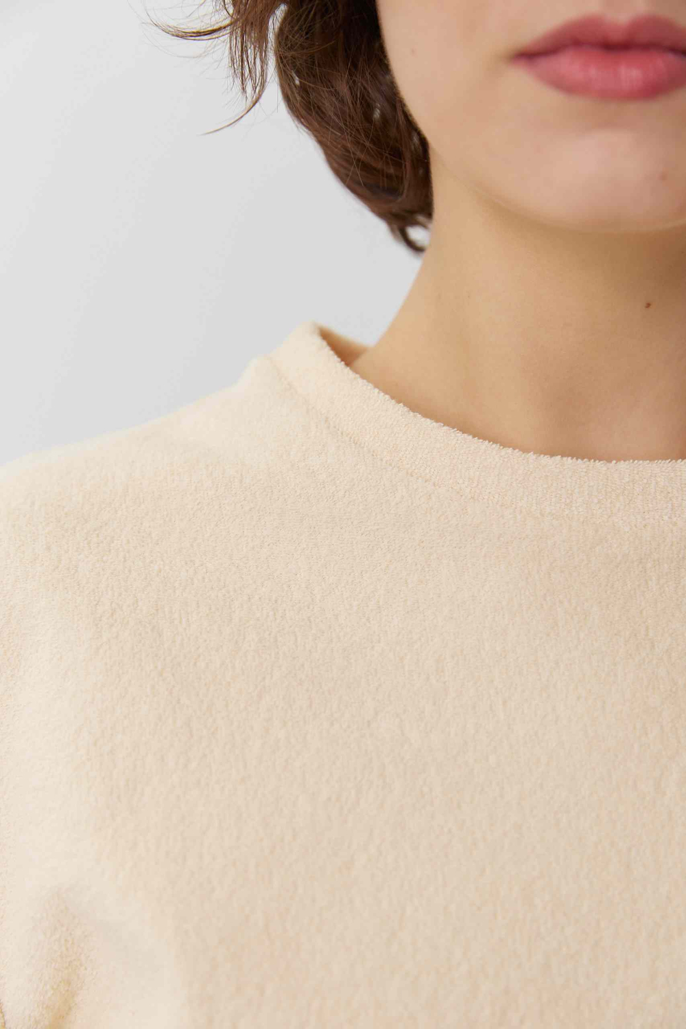 Футболка прямого кроя махровая