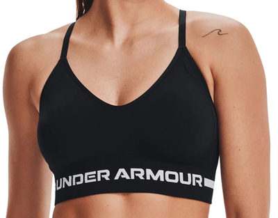 ТОП теннисный Under Armour Seamless Low Long Sports Bra - black/halo gray