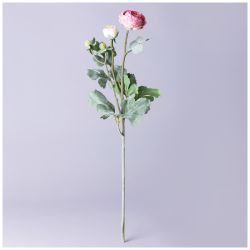 ЦВЕТОК ИСКУССТВЕННЫЙ "РАНУНКУЛЮС" ВЫСОТА=55СМ. (МАЛ.УП=48ШТ/КОР=192ШТ)