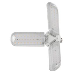 Фитолампа для растений светодиодная ЭРА FITO-24W-Ra90-E27-FOLD 3-х лепестковая полного спектра 24 Вт Е27