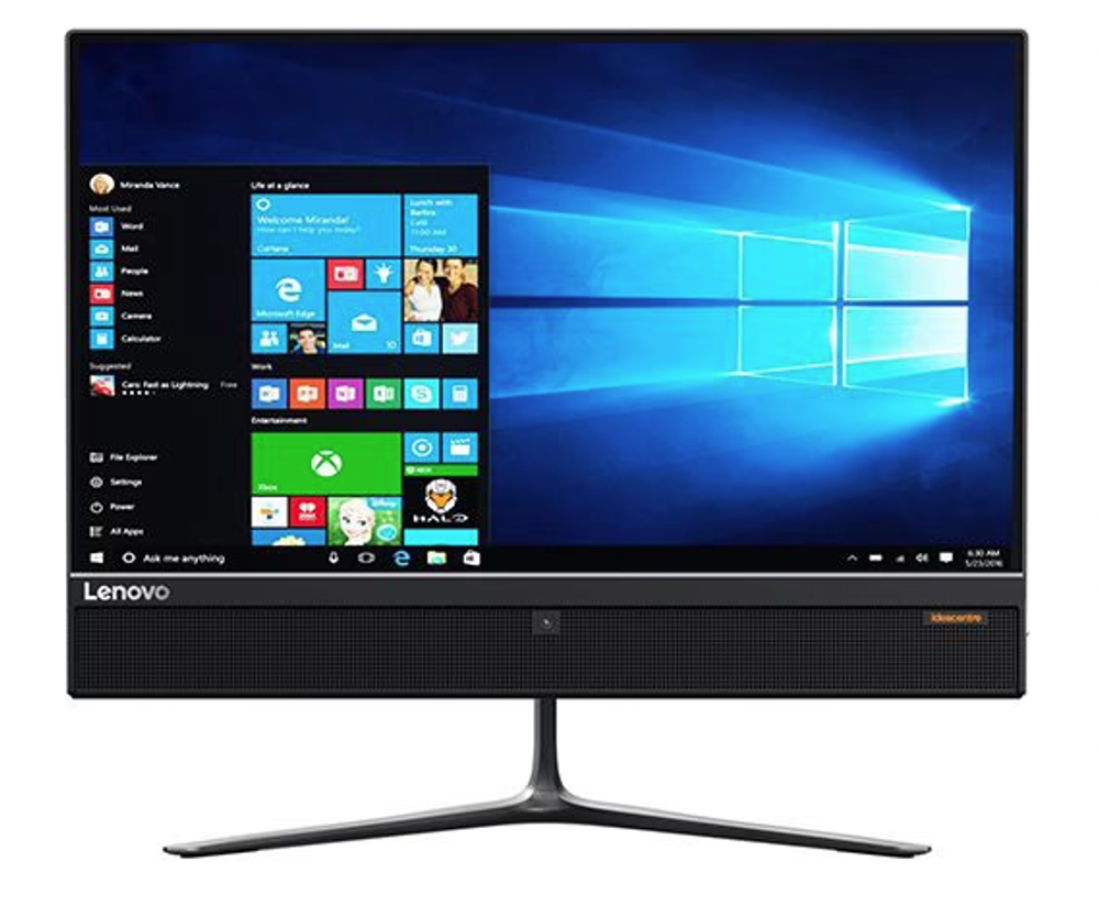 22" Моноблок Lenovo Ideacentre 510-22ISH (1920x1080, Intel Core i3-7100T, RAM 8ГБ,SSD 256ГБ, Intel HD Graphics 630, Win 10Pro)