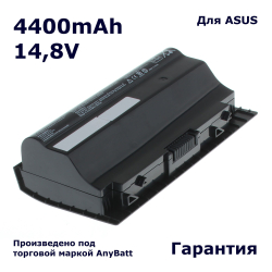 Аккумулятор AnyBatt 4400mAh, для G75VW G75VX G75VX-CV119H 90NLEC612W11845853AY G75VX-T4211H 90NLEC622W21E95813AY G75VX-T4212H 90NLEC622W21595813AY