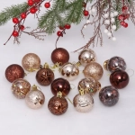 Набор шаров «Волшебный вальс» 5 см (16 предметов), шампань/шоколад