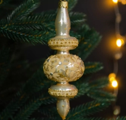 Набор стеклянных шаров Золото Королевы, 13 предметов, золото, Витус (878/6/1)